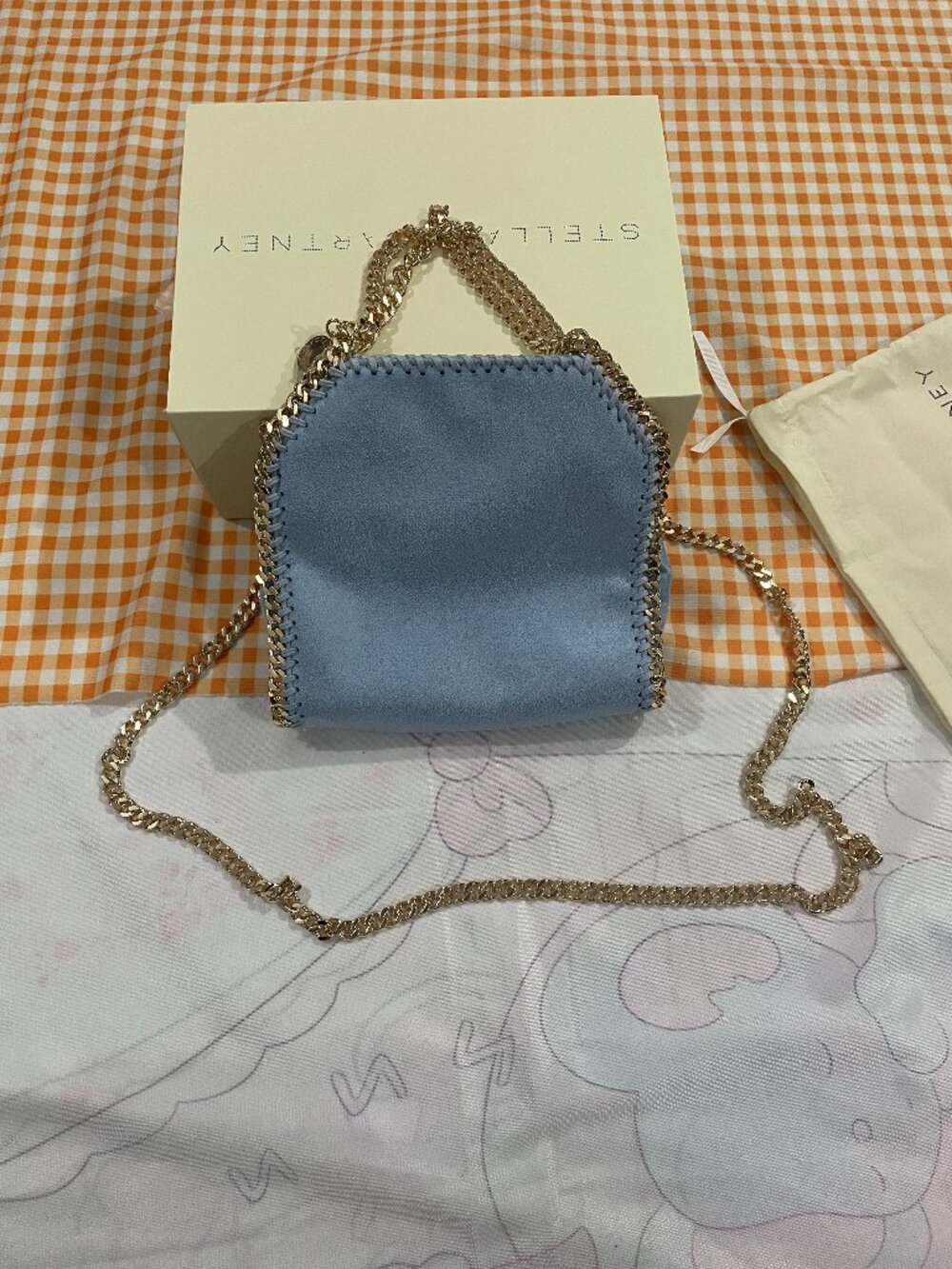 Stella McCartney Hazy Blue Chain Bag